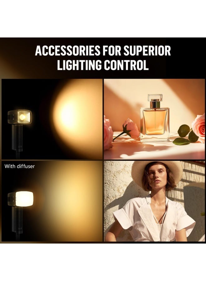 LENSGO 40SHC Retro Video Light 40W Bi Color Rechargeable LED with Softbox Phone and Camera Stand Dimmable 0 to 100 Percent 8 Lighting Effects for Canon Nikon Sony Fuji Panasonic Cameras and Smartphones - Image 4